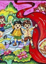 《兒童友好，共享未來(lái)》 朱思怡 10歲 鳳臺(tái)縣朱馬店鎮(zhèn)中心學(xué)校