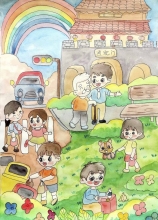《我的壽州，我的家》 畢景沐 7歲 壽縣縣直機(jī)關(guān)幼兒園  大二班