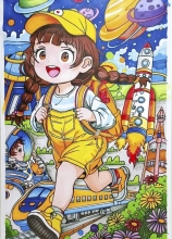 《我的航天夢(mèng)，建設(shè)智慧城市》文雅婷 11歲 壽縣隱賢鎮(zhèn)第一小學(xué) 五（2）班