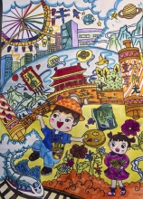 《古城童夢(mèng)，壽春印象》曹韻琛 9歲 壽縣壽春小學(xué)三（6）班